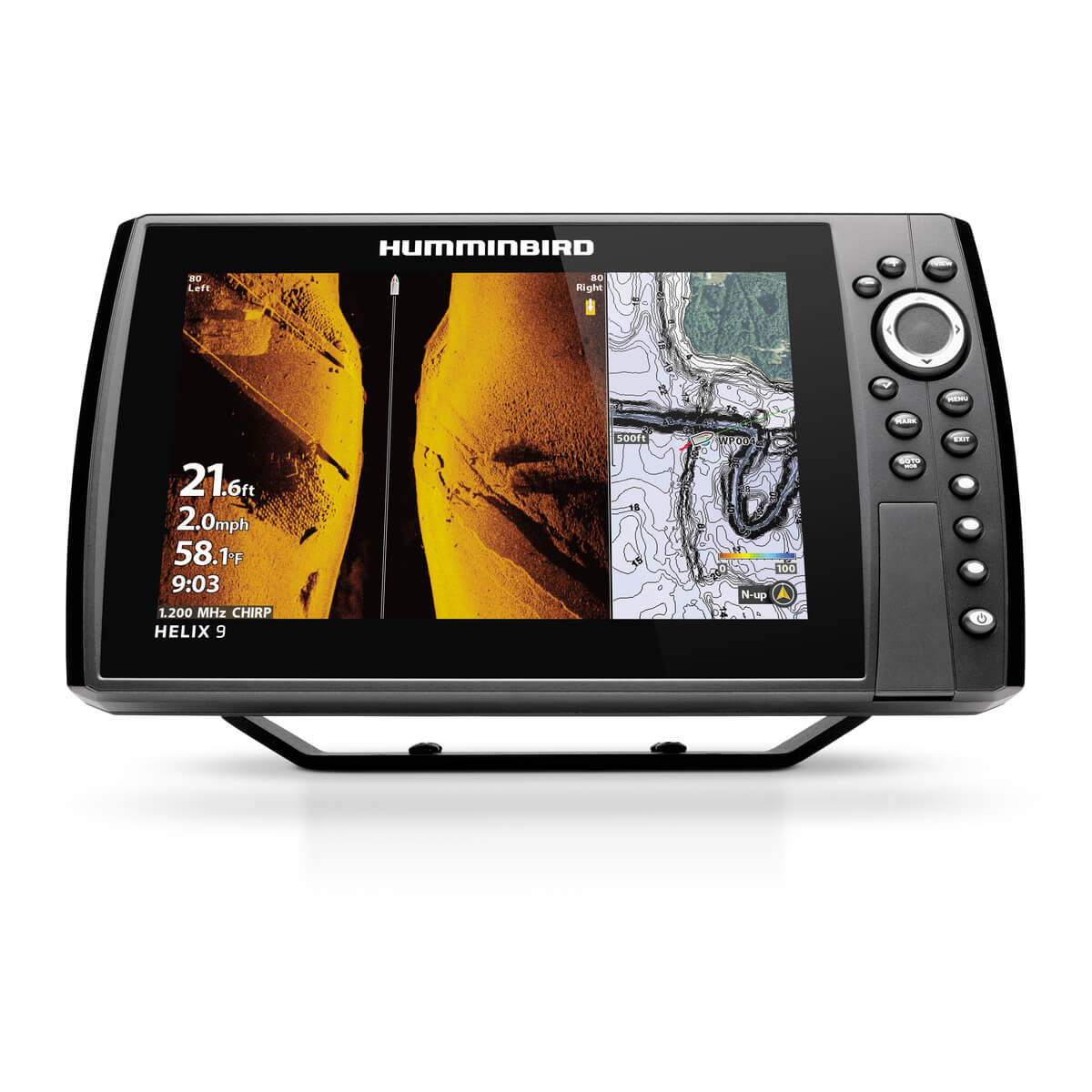 104617B Humminbird Helix 9 CHIRP MSI+ GPS G4N Combo w/Nav+ Map