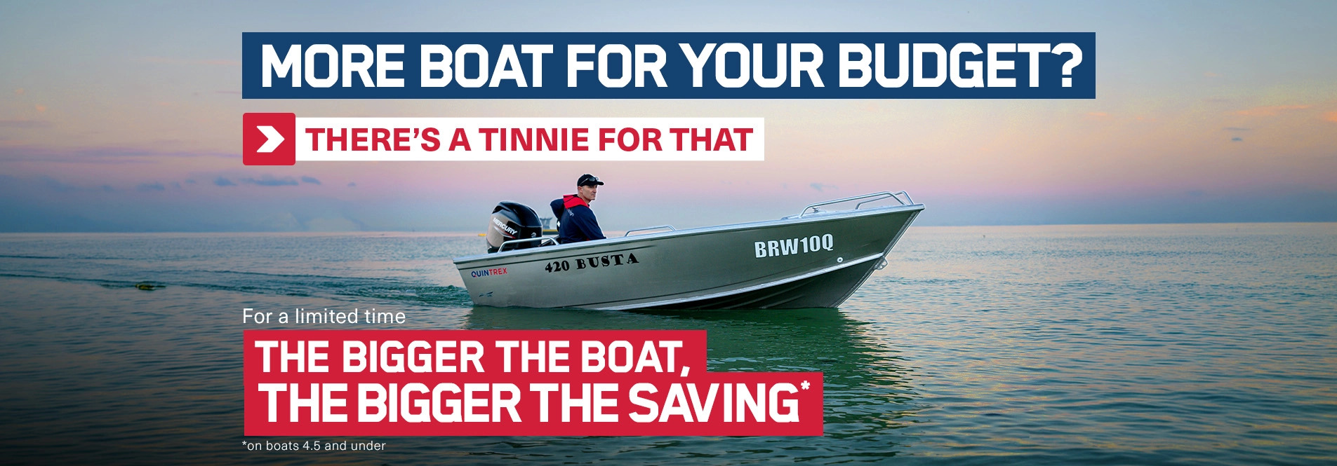 quintrex tinnie savings promo